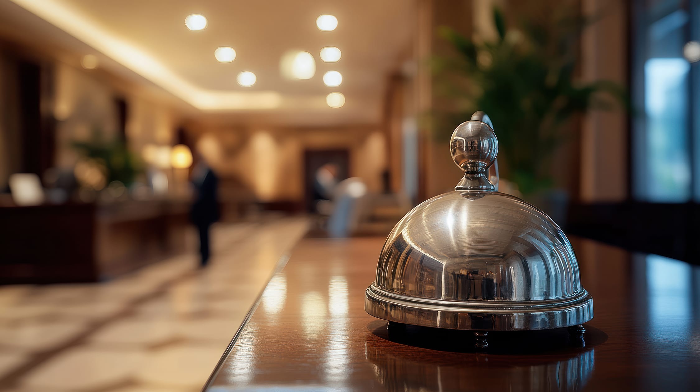 polished-hotel-bell-counter-suggesting-hospitality-service-luxurious-setting